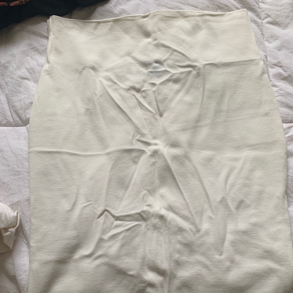 White midi skirt